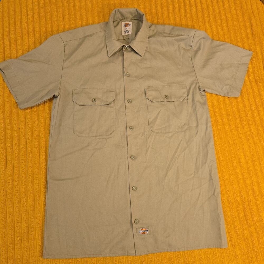 Dickies 1574 Short Sleeve Khaki Work Shirt